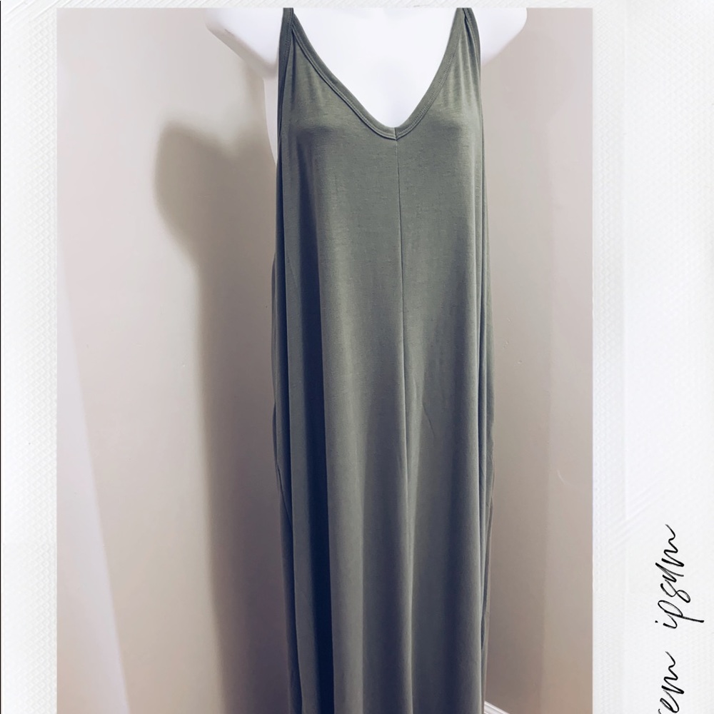 Olive maxi dress